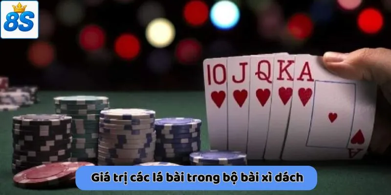 Giá trị các lá bài trong bộ bài xì dách