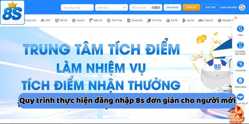 Quy trình thực hiện đăng nhập 8s đơn giản cho người mới